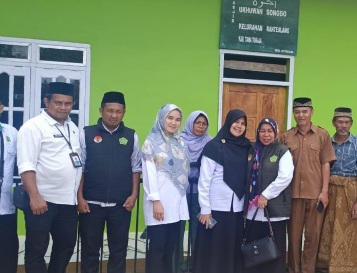 Perkuat Legalitas Aset Umat, BPN dan Pendamping Zakat Wakaf Gelar Pengukuran Pemecahan Sertifikat Masjid Ukhuwah Songgo