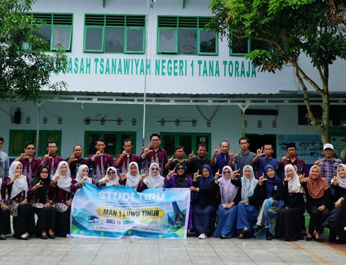 MTsN 1 Tana Toraja Sambut Kunjungan Study Tiru dari MAN Luwu Timur