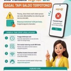 Transaksi dengan QRIS BNI gagal tapi saldo saya berkurang, apa yang harus dilakukan